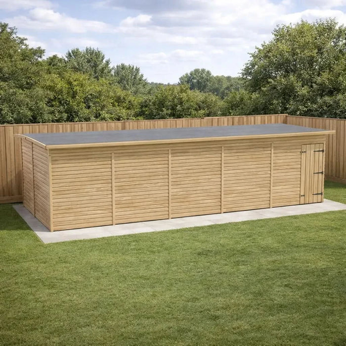 25x8ft Wooden Workshop | Windowless | Pent Roof