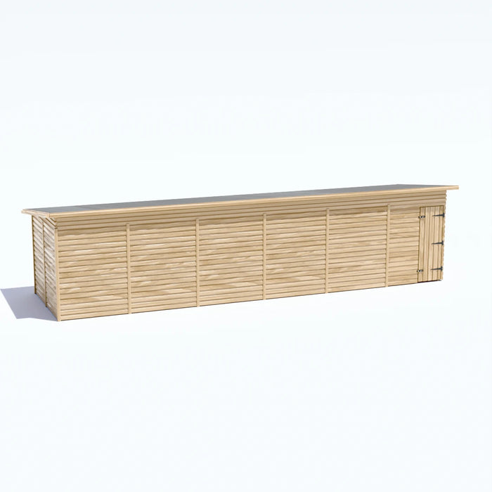 30x8ft Wooden Workshop | Windowless | Pent Roof