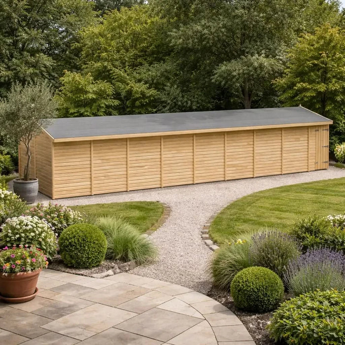 32x10ft Wooden Workshop | Windowless | Apex Roof