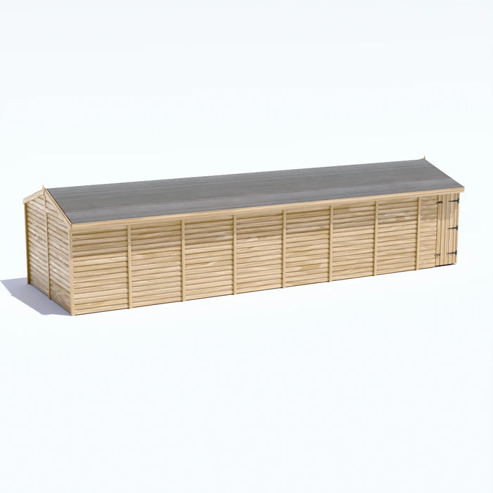 32x10ft Wooden Workshop | Windowless | Apex Roof
