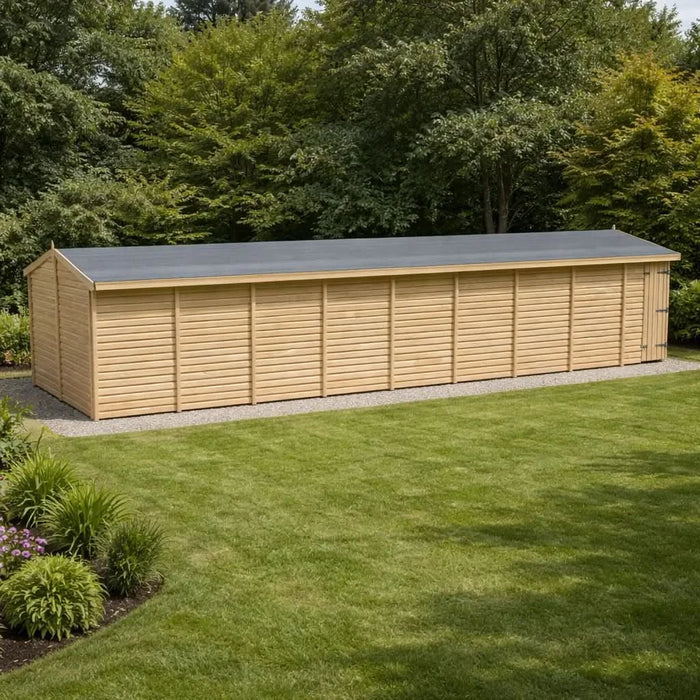 32x8ft Wooden Workshop | Windowless | Apex Roof