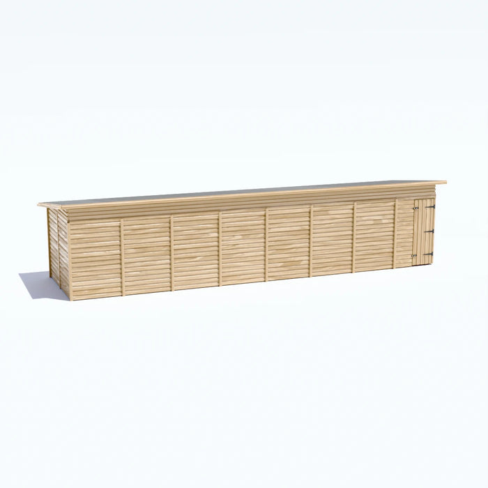 32x8ft Wooden Workshop | Windowless | Pent Roof