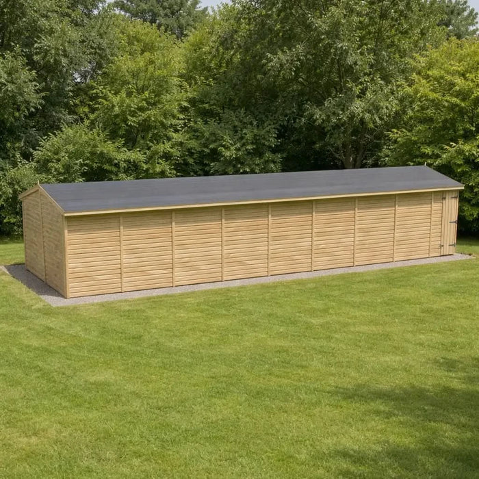35x8ft Wooden Workshop | Windowless | Apex Roof