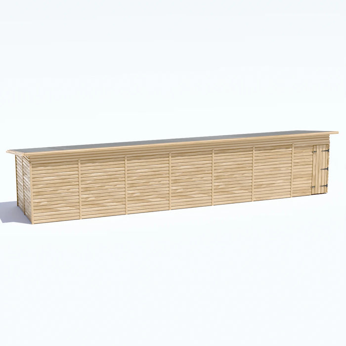 35x8ft Wooden Workshop | Windowless | Pent Roof