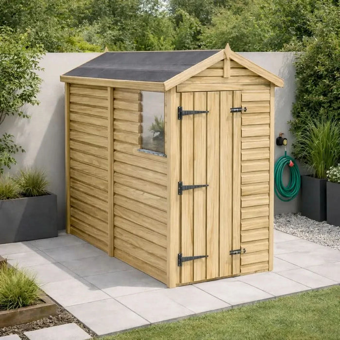 3x8ft Wooden Garden Shed | Windowed | Apex Roof