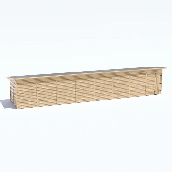 40x8 Wooden Workshop | Windowless | Pent Roof