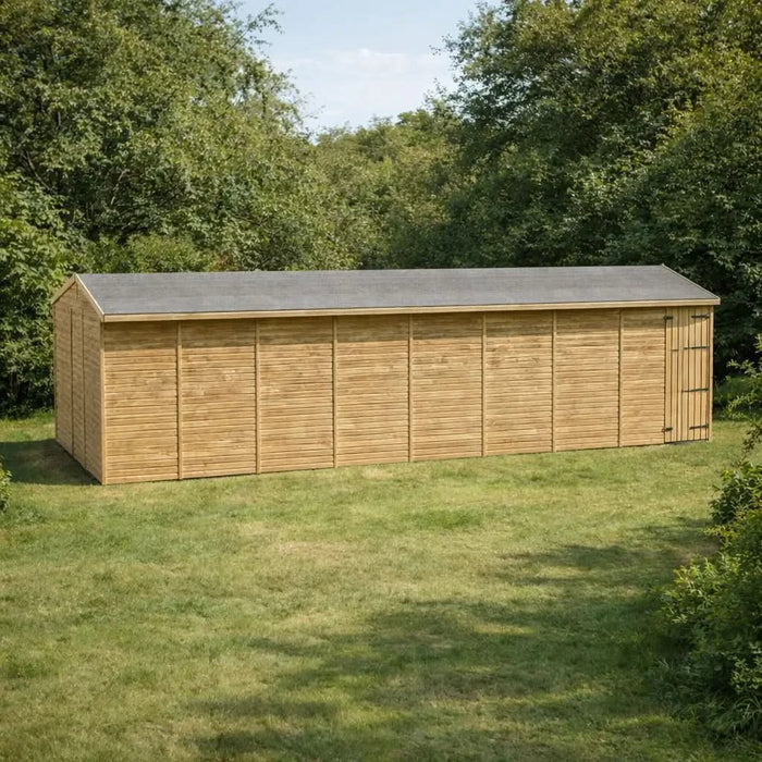 40x10 Wooden Workshop | Windowless | Apex Roof