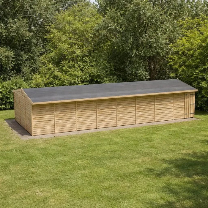 40x12 Wooden Workshop | Windowless | Apex Roof
