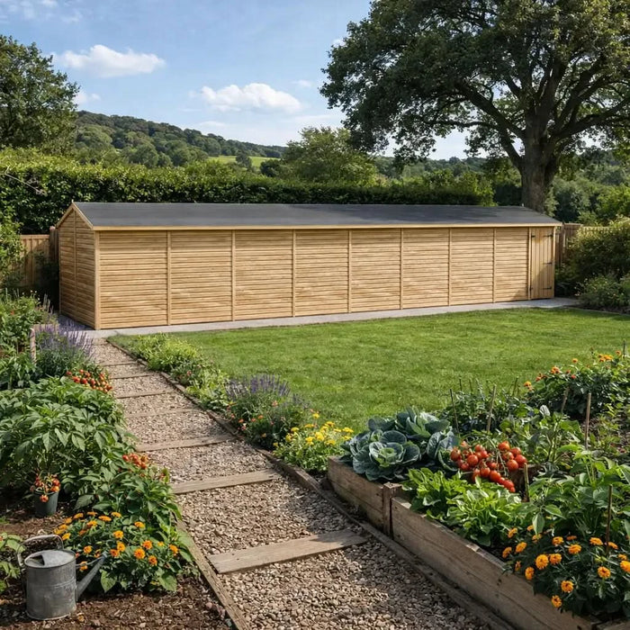 40x8 Wooden Workshop | Windowless | Apex Roof