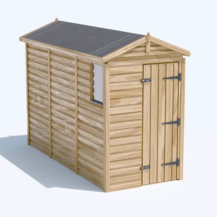 4x10ft Wooden Garden Shed | Windowed | Apex Roof