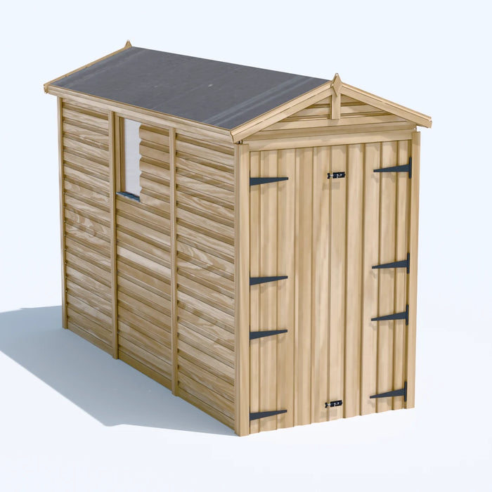 4x10ft Wooden Garden Shed | Windowed | Apex Roof