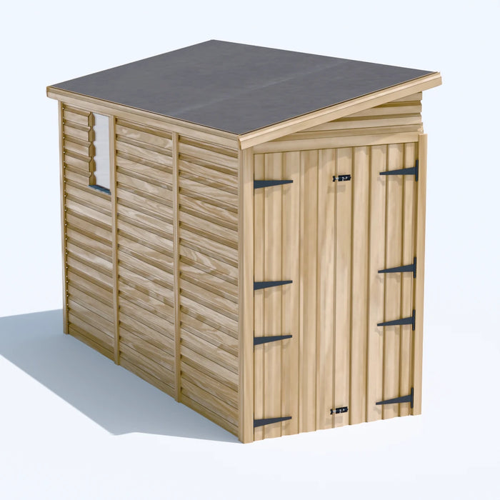 4x10ft Wooden Garden Shed | Windowed | Pent Roof