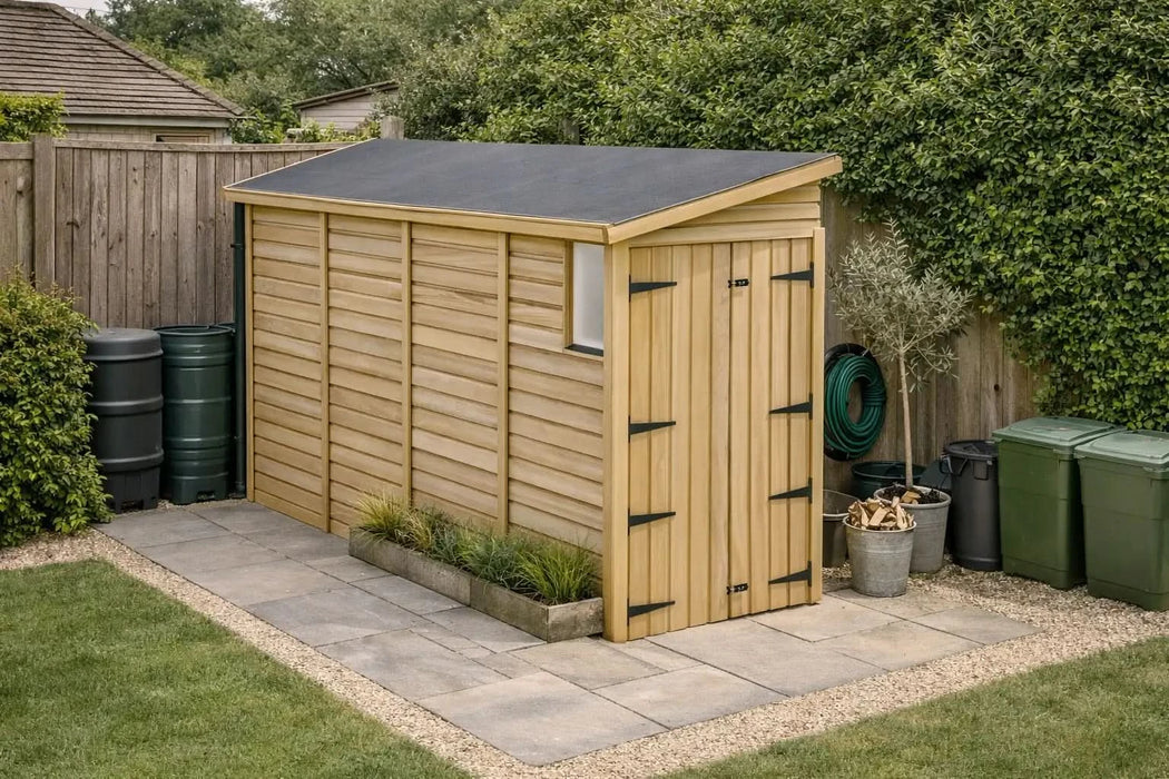 4x10ft Wooden Garden Shed | Windowed | Pent Roof