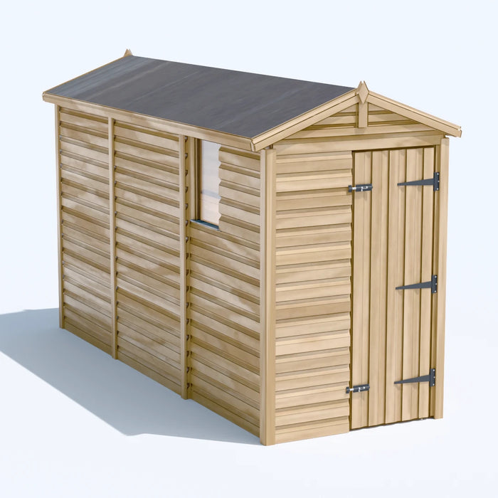 4x12ft Wooden Garden Shed | Windowed | Apex Roof