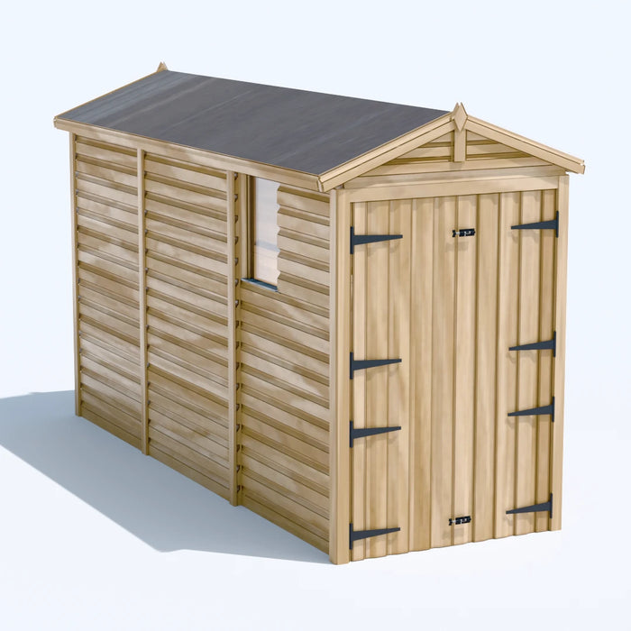 4x12ft Wooden Garden Shed | Windowed | Apex Roof