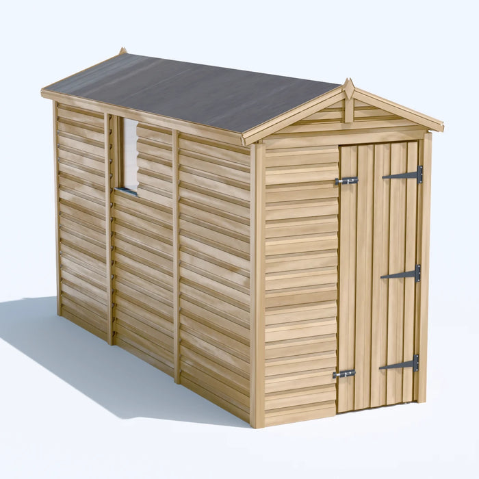 4x12ft Wooden Garden Shed | Windowed | Apex Roof