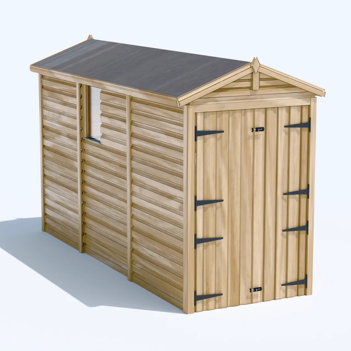 4x12ft Wooden Garden Shed | Windowed | Apex Roof