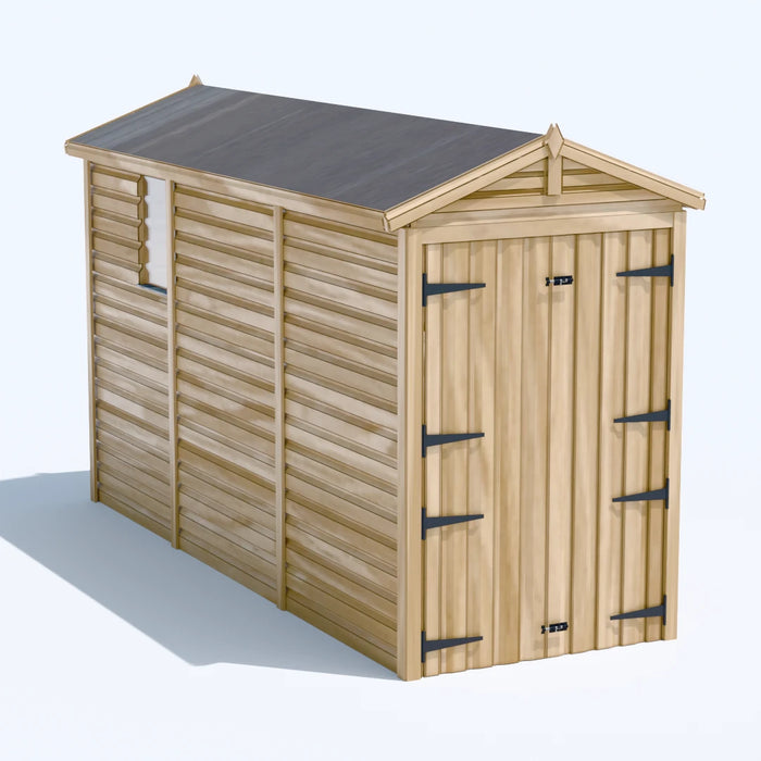 4x12ft Wooden Garden Shed | Windowed | Apex Roof