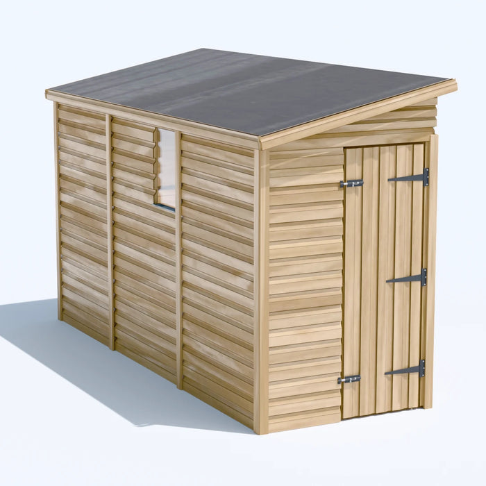 4x12ft Wooden Garden Shed | Windowed | Pent Roof