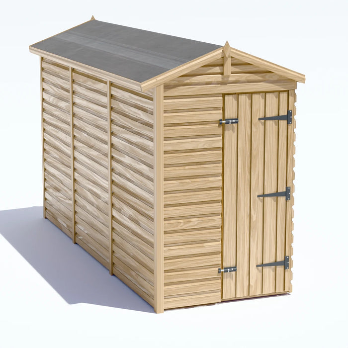 4x12ft Wooden Garden Shed | Windowless | Apex Roof