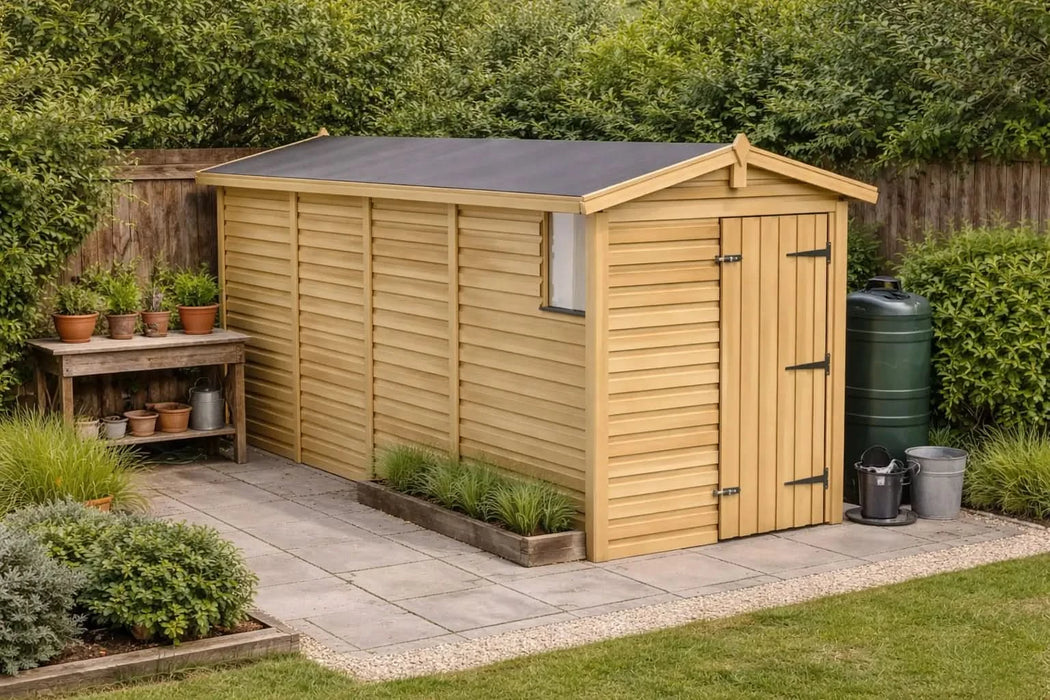 4x12ft Wooden Garden Shed | Windowed | Apex Roof