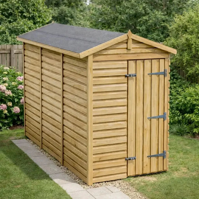 4x10ft Wooden Garden Shed | Windowless | Apex Roof