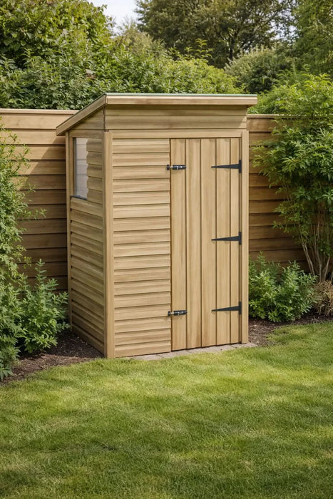 4x3ft Wooden Garden Shed | Windowed | Pent Roof