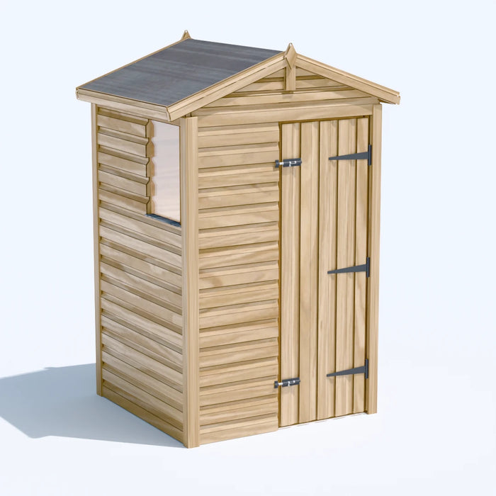 4x4ft Wooden Garden Shed | Windowed | Apex Roof