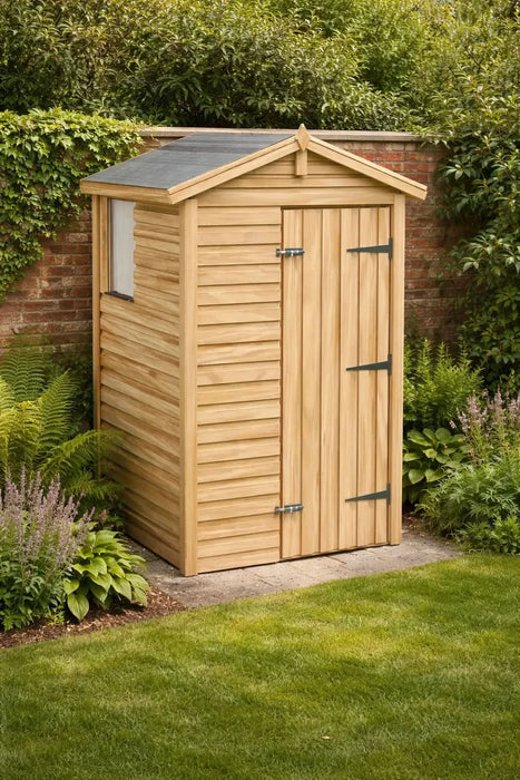 4x4ft Wooden Garden Shed | Windowed | Apex Roof