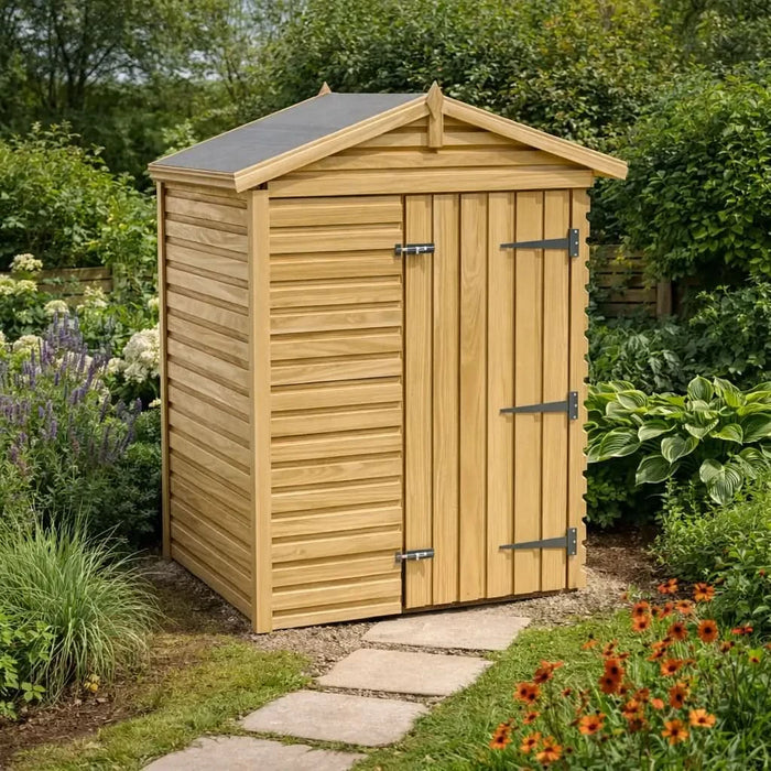 4x4ft Wooden Garden Shed | Windowless | Apex Roof