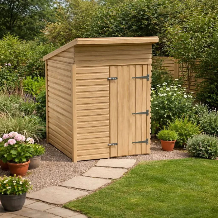 4x4ft Wooden Garden Shed | Windowless | Pent Roof