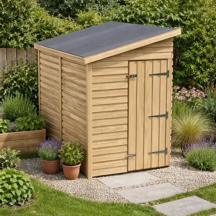 4x8ft Wooden Garden Shed | Windowless | Pent Roof