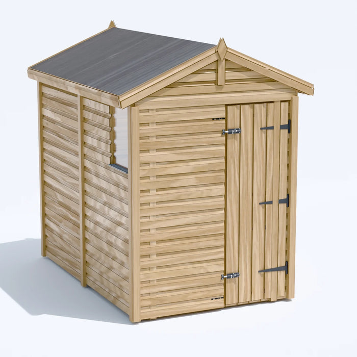 5x8ft Wooden Garden Shed | Windowed | Apex Roof