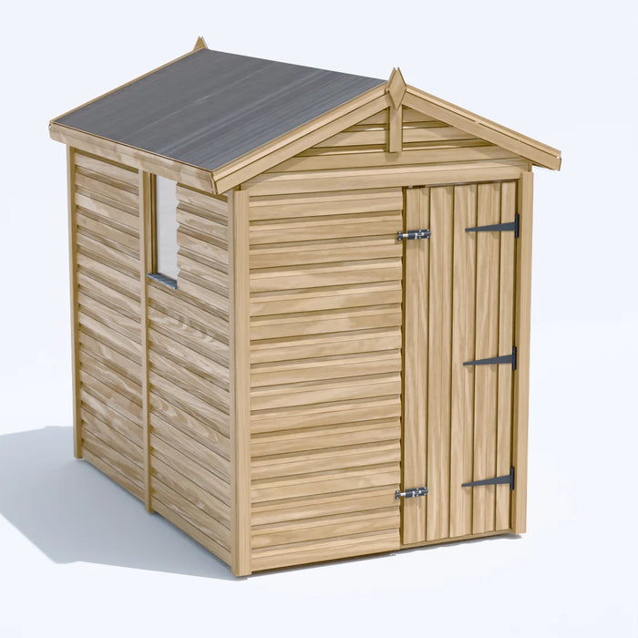 5x8ft Wooden Garden Shed | Windowed | Apex Roof