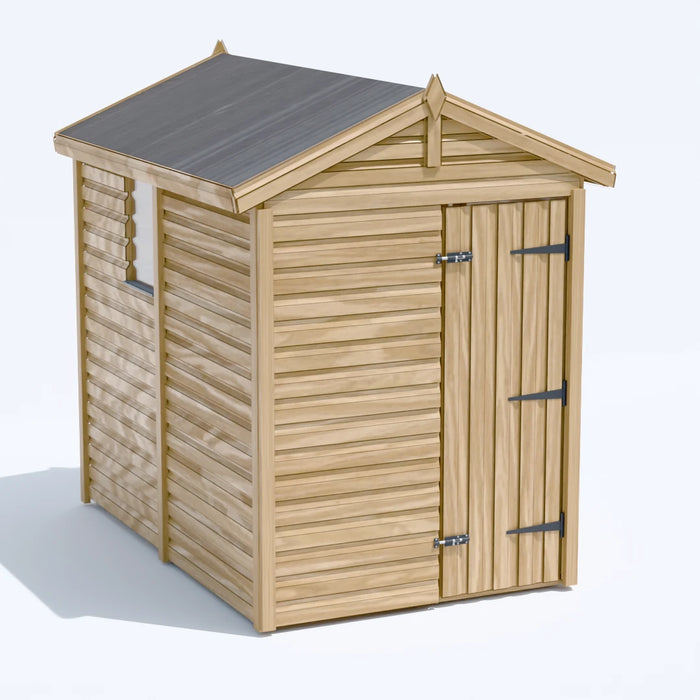 5x8ft Wooden Garden Shed | Windowed | Apex Roof