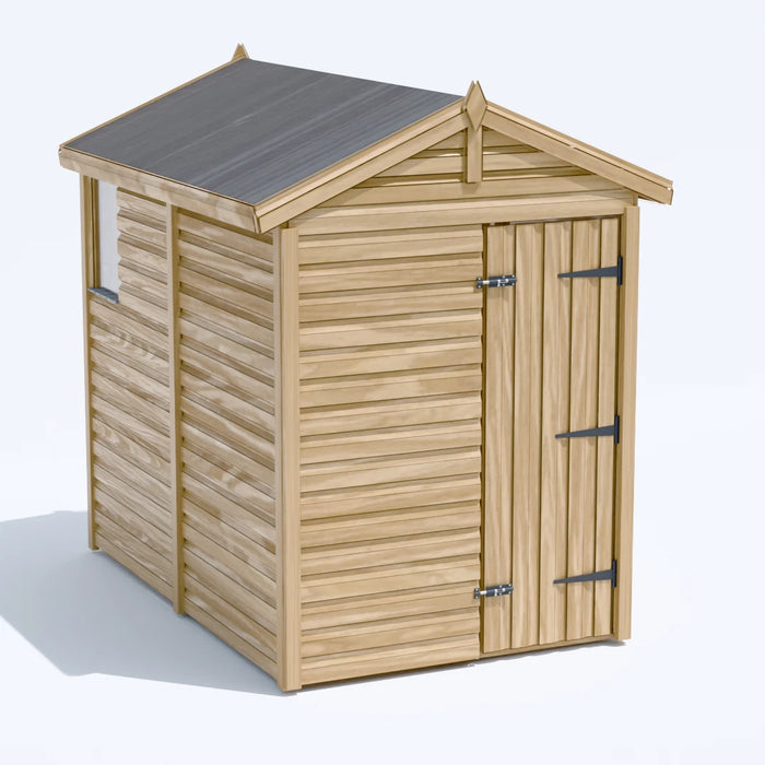 5x8ft Wooden Garden Shed | Windowed | Apex Roof