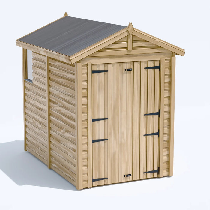 5x8ft Wooden Garden Shed | Windowed | Apex Roof