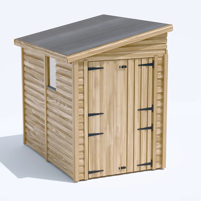 5x8ft Wooden Garden Shed | Windowed | Pent Roof