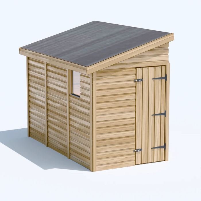 5x10ft Wooden Garden Shed | Windowed | Pent Roof