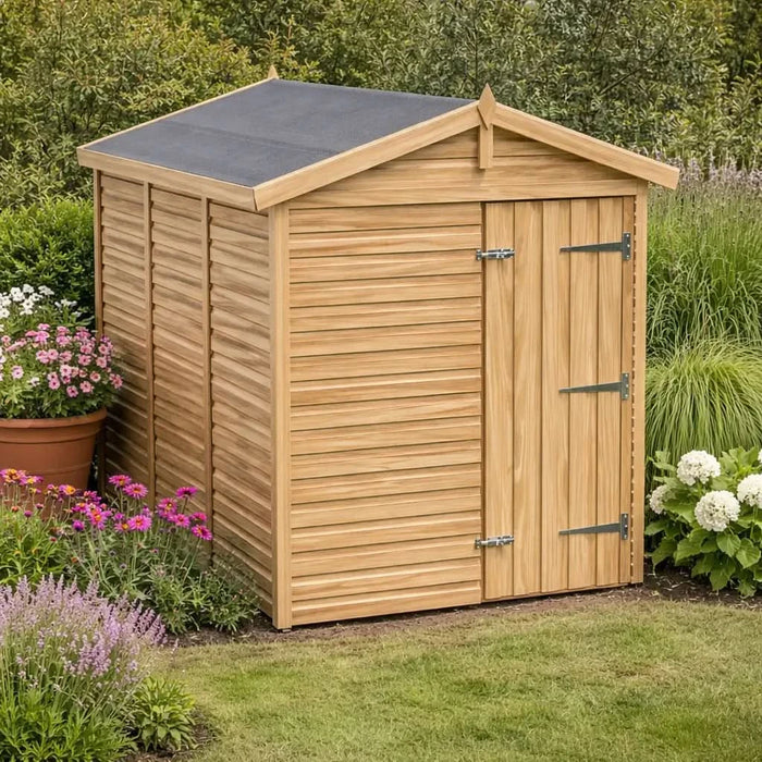 5x8ft Wooden Garden Shed | Windowless | Apex Roof