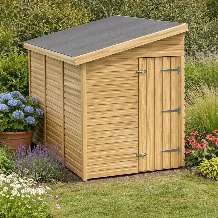5x8ft Wooden Garden Shed | Windowless | Pent Roof