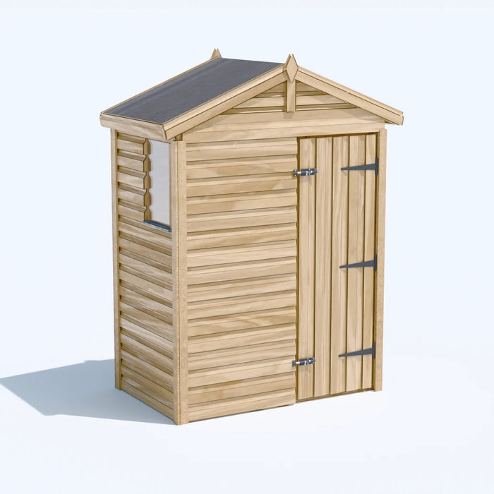 5x3ft Wooden Garden Shed | Windowed | Apex Roof