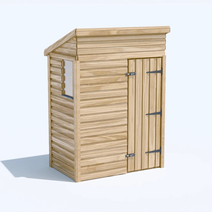 5x3ft Wooden Garden Shed | Windowed | Pent Roof