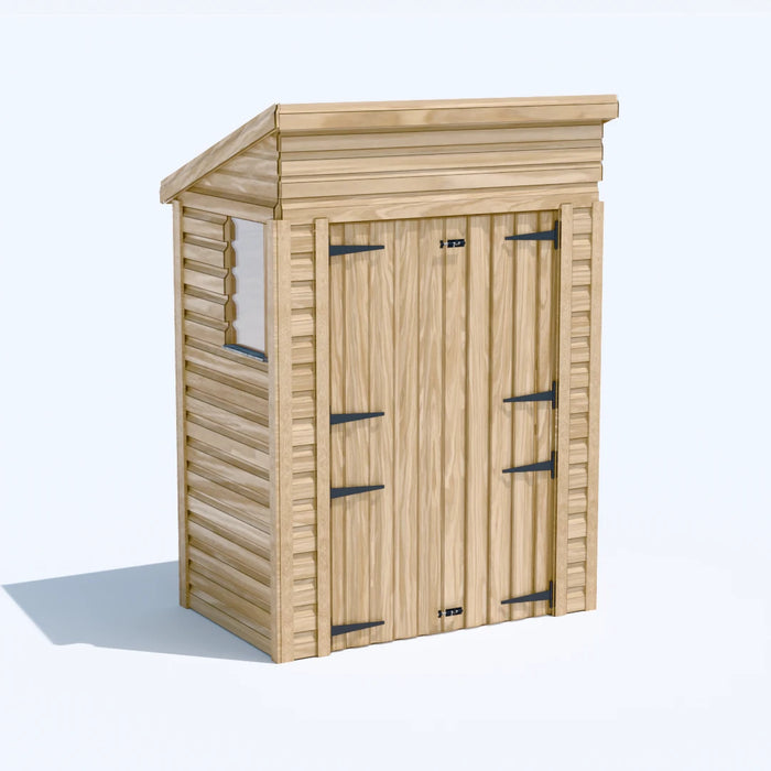 5x3ft Wooden Garden Shed | Windowed | Pent Roof