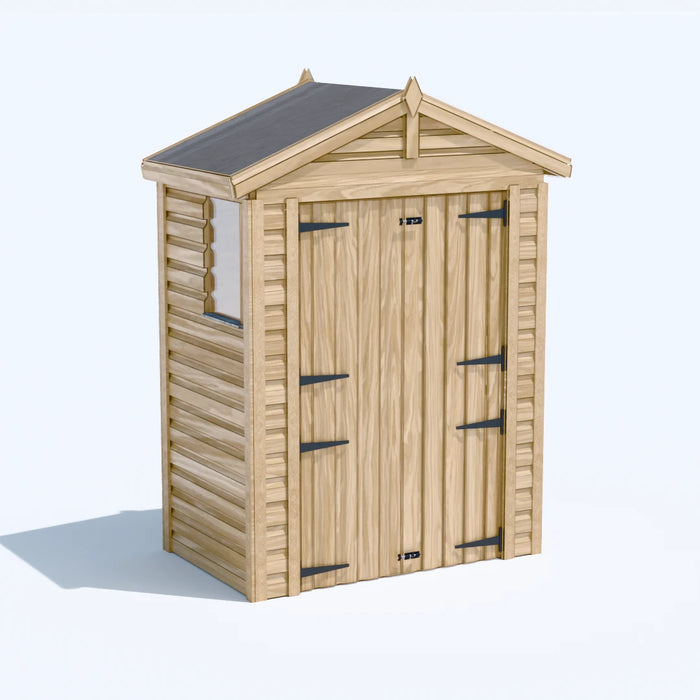 5x3ft Wooden Garden Shed | Windowed | Apex Roof