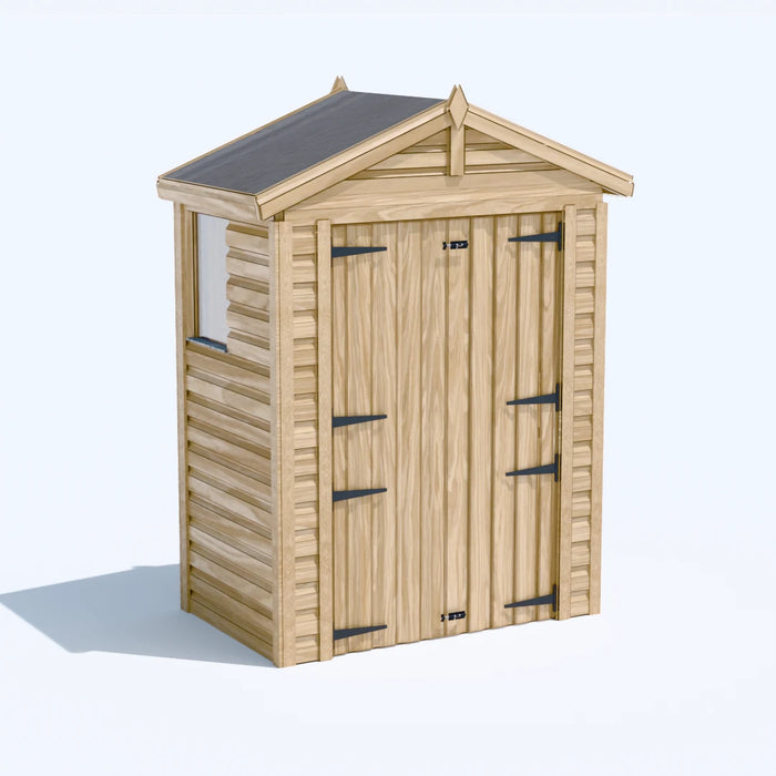 5x3ft Wooden Garden Shed | Windowed | Apex Roof