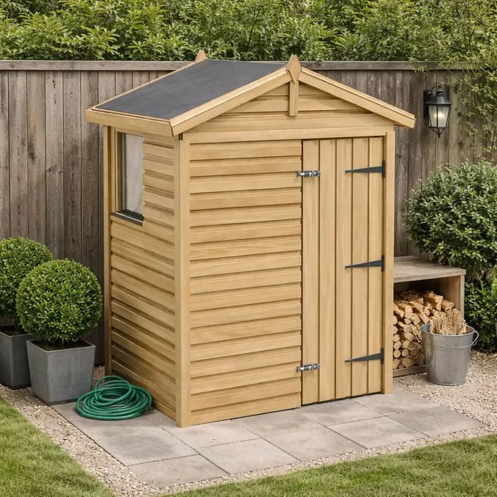5x3ft Wooden Garden Shed | Windowed | Apex Roof