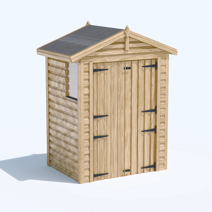 5x4ft Wooden Garden Shed | Windowed | Apex Roof
