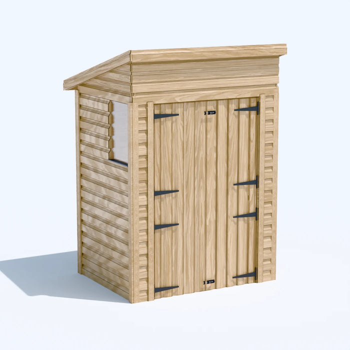5x4ft Wooden Garden Shed | Windowed | Pent Roof