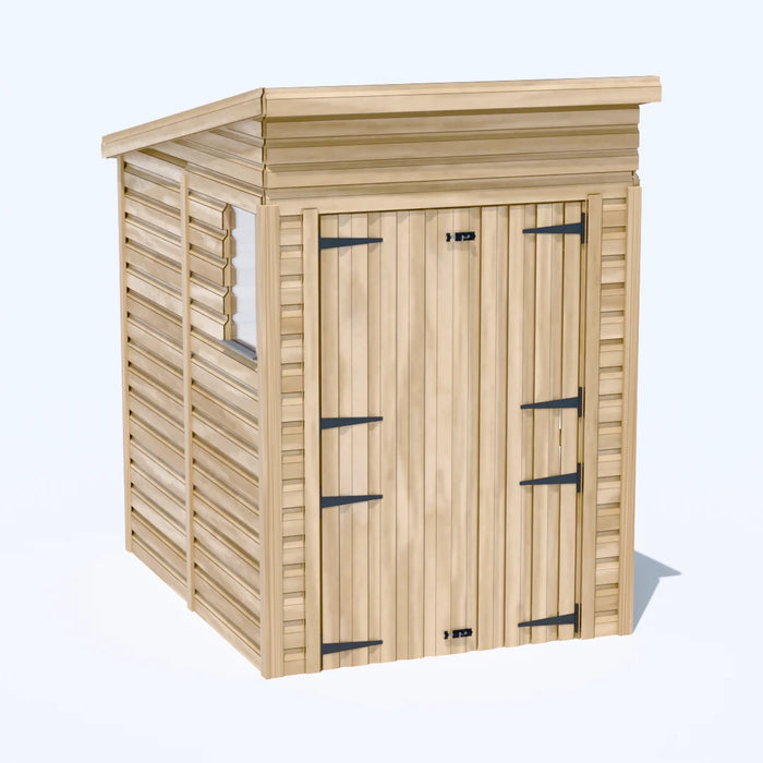 5x6.5ft Wooden Garden Shed | Windowed | Pent Roof
